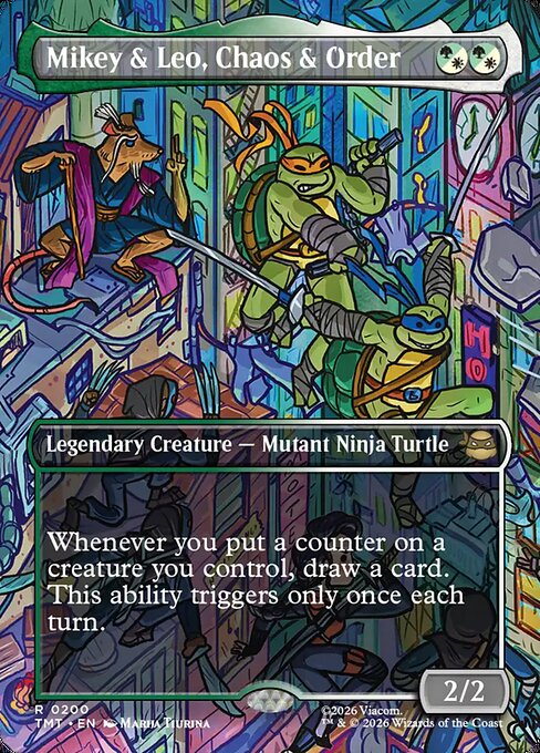 Mikey & Leo, Chaos & Order #200 from Teenage Mutant Ninja Turtles