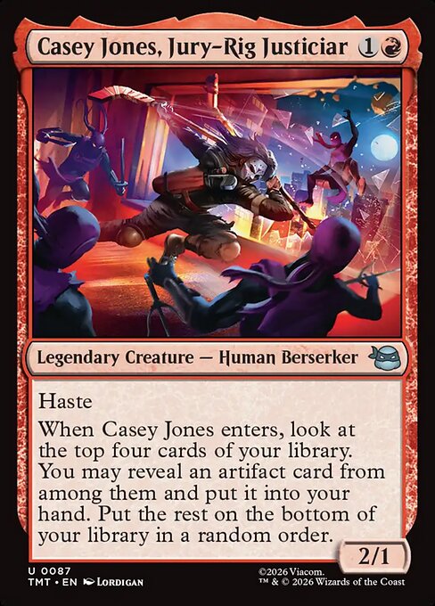 Casey Jones, Jury-Rig Justiciar #87 from Teenage Mutant Ninja Turtles