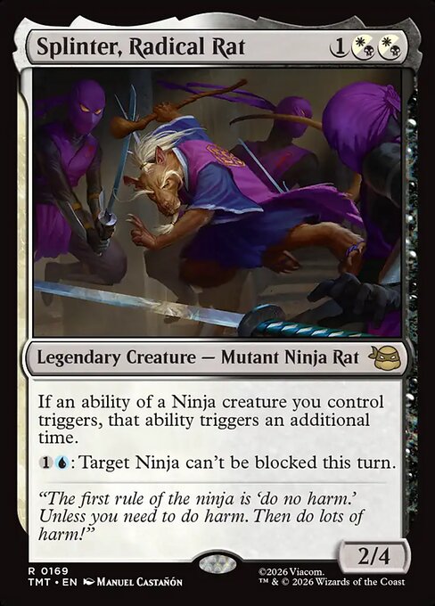 Splinter, Radical Rat #169 from Teenage Mutant Ninja Turtles