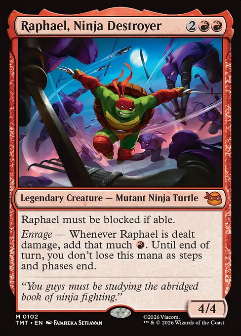 Raphael, Ninja Destroyer #102 from Teenage Mutant Ninja Turtles