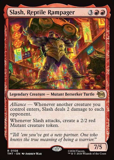 Slash, Reptile Rampager #108 from Teenage Mutant Ninja Turtles