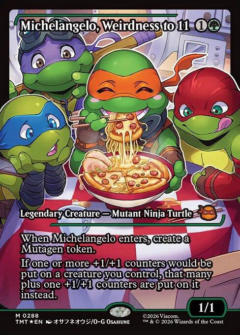 Michelangelo, Weirdness to 11 #288 from Teenage Mutant Ninja Turtles