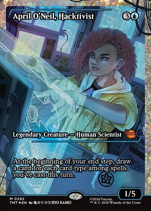 April O'Neil, Hacktivist #292 from Teenage Mutant Ninja Turtles
