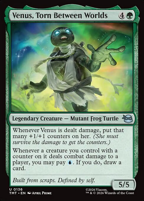 Venus, Torn Between Worlds #136 from Teenage Mutant Ninja Turtles
