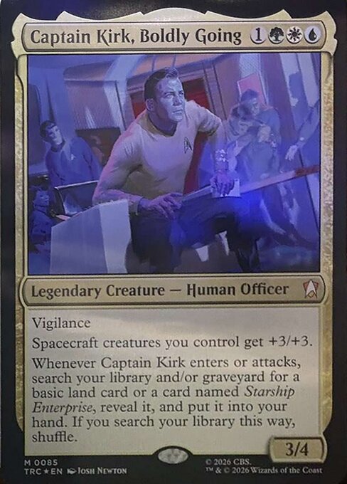 Captain Kirk, Boldly Going #85 from Star Trek Commander